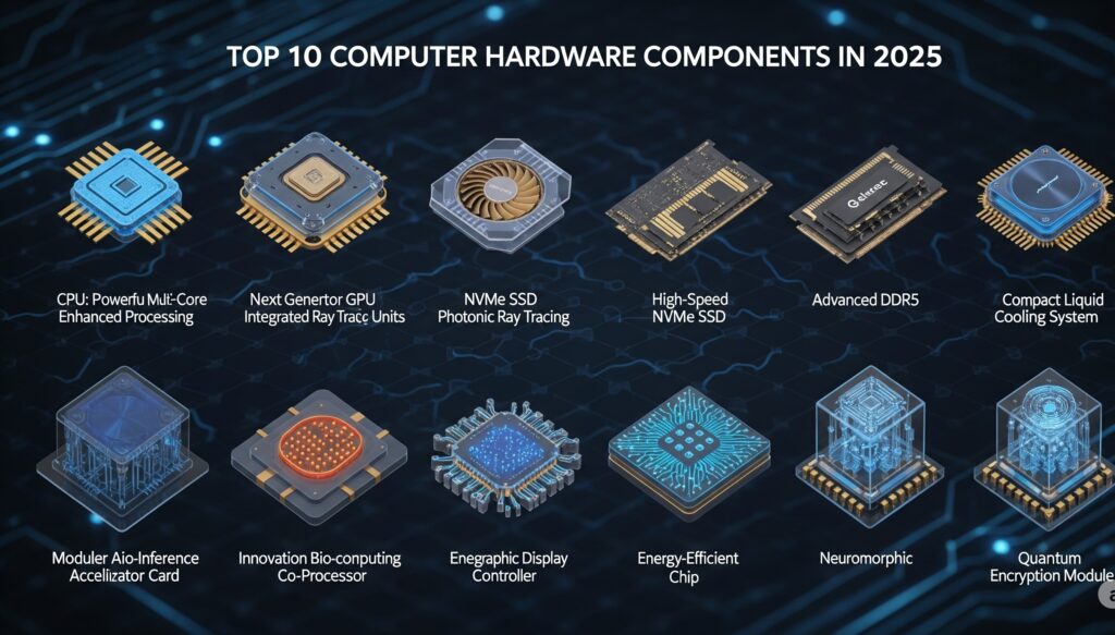 Top 10 Essential Computer Hardware Components in 2025